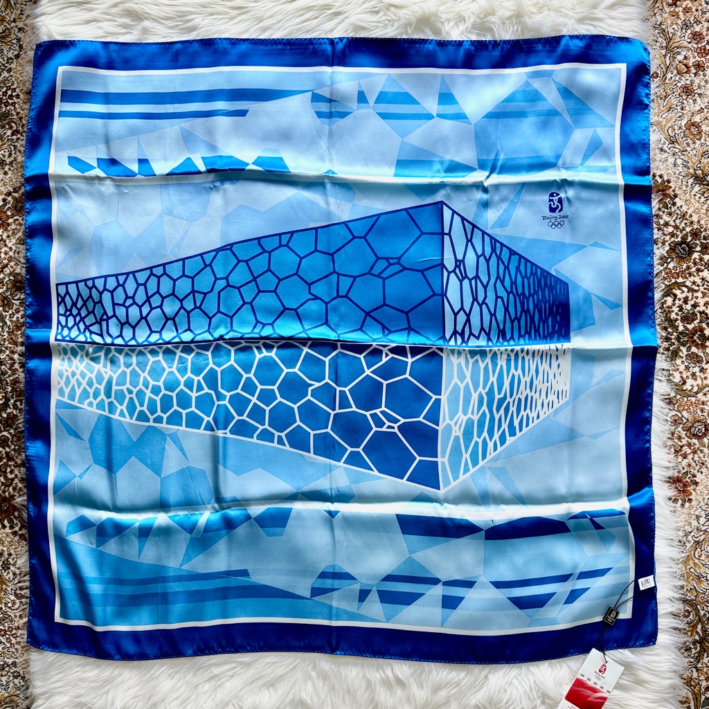 2008 Beijing Olympic Brand Pure Silk Scarf